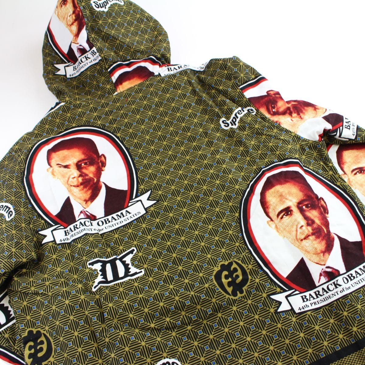 supreme obama pullover jacket green 2017 - SaruGeneral