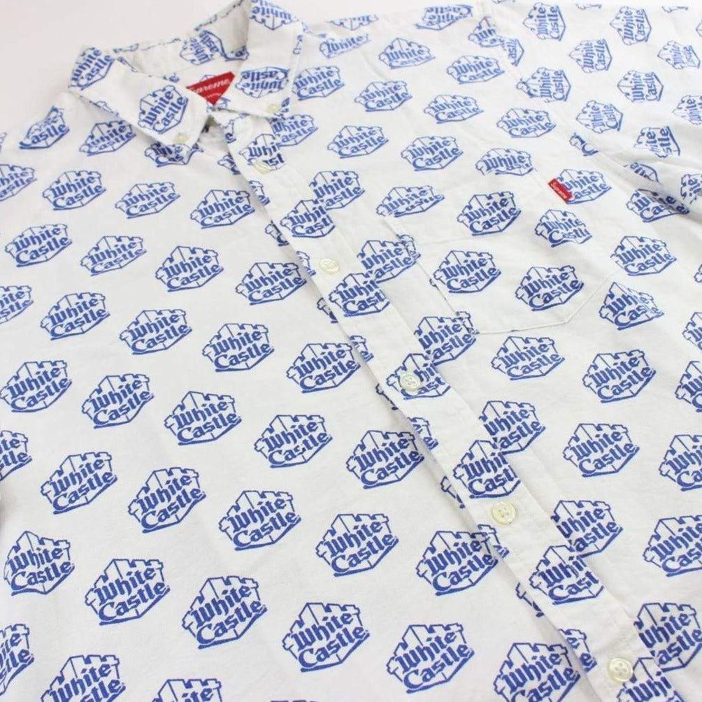 supreme white castle shirt white 2015 - SaruGeneral