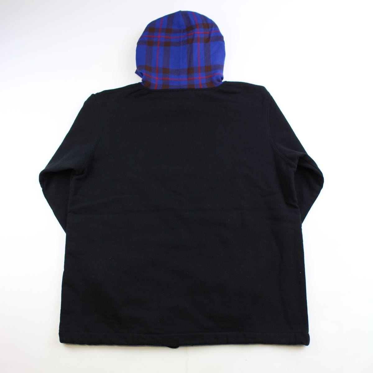 Supreme x CDG Tartan Hoodie Black 2015 - SARUUK