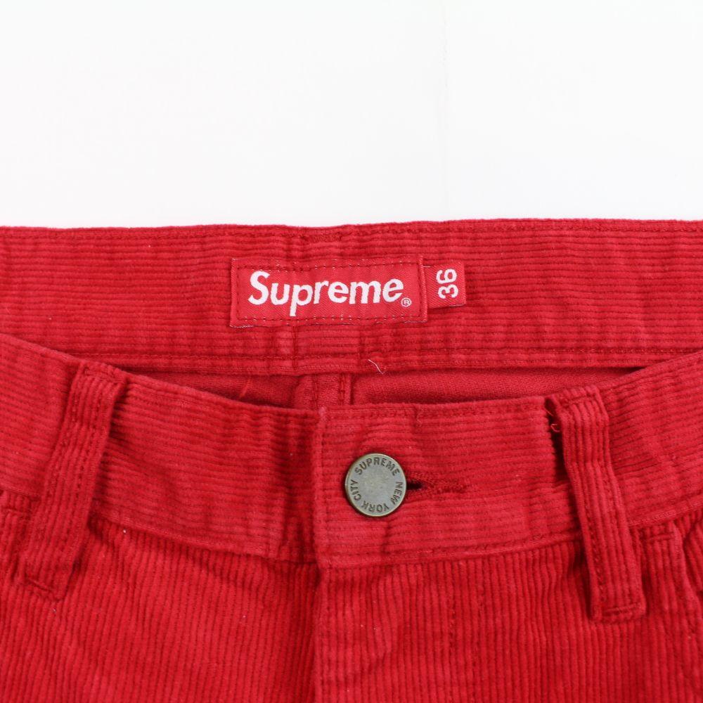 supreme red corduroy pants early 00's - SaruGeneral