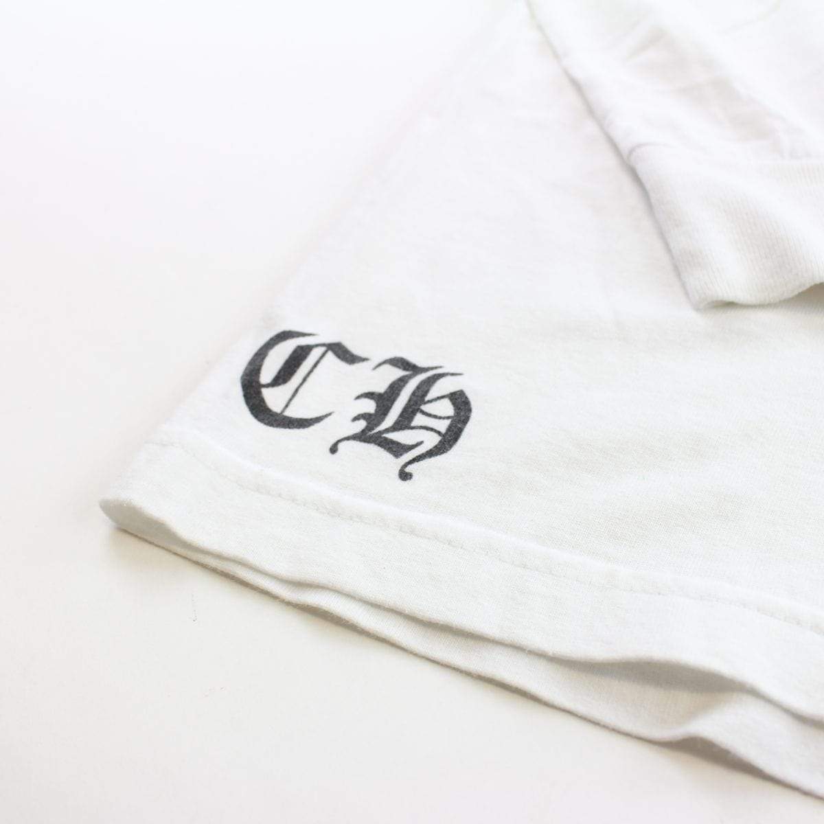 chrome hearts crest logo ls white - SaruGeneral