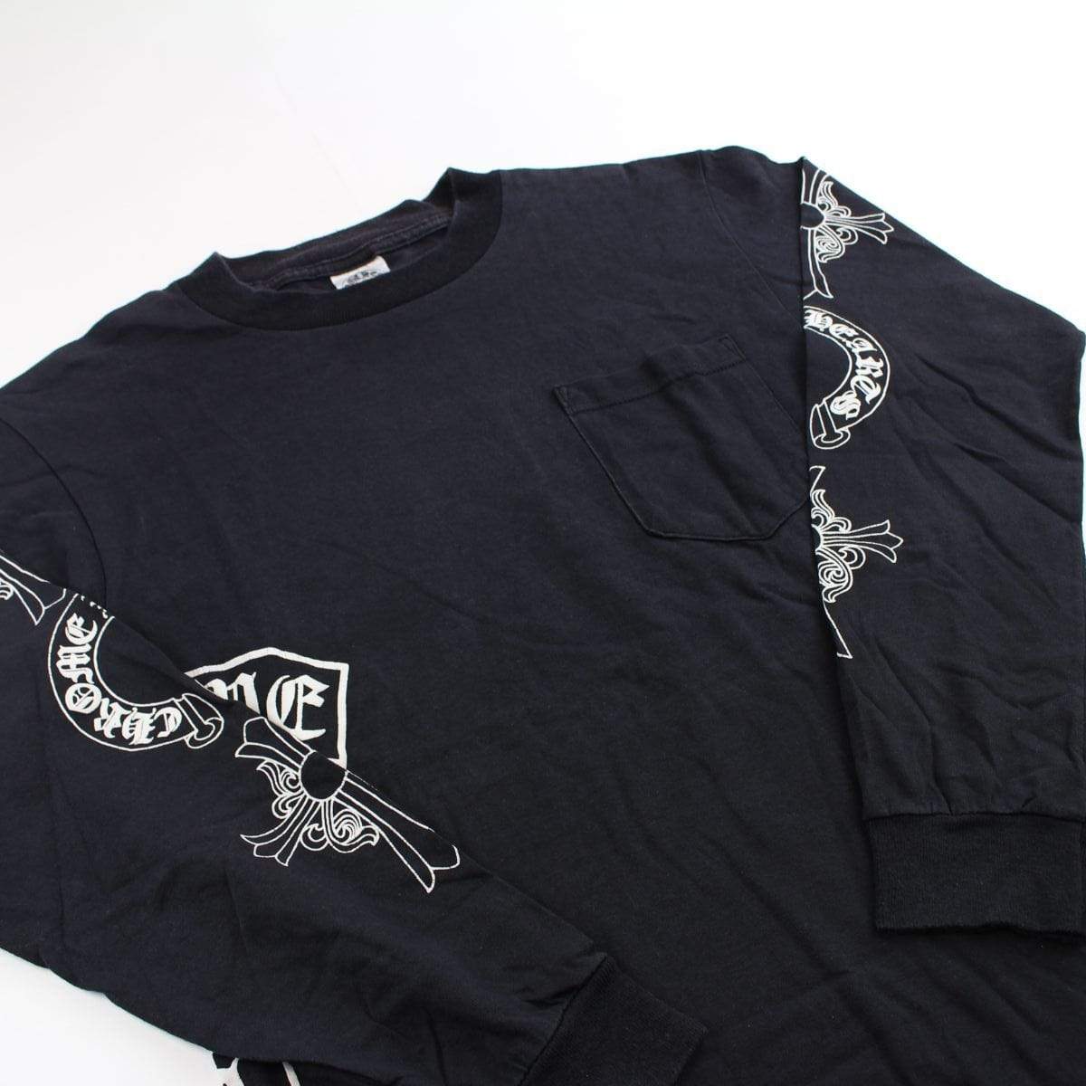 chrome hearts cross arms logo ls black - SaruGeneral