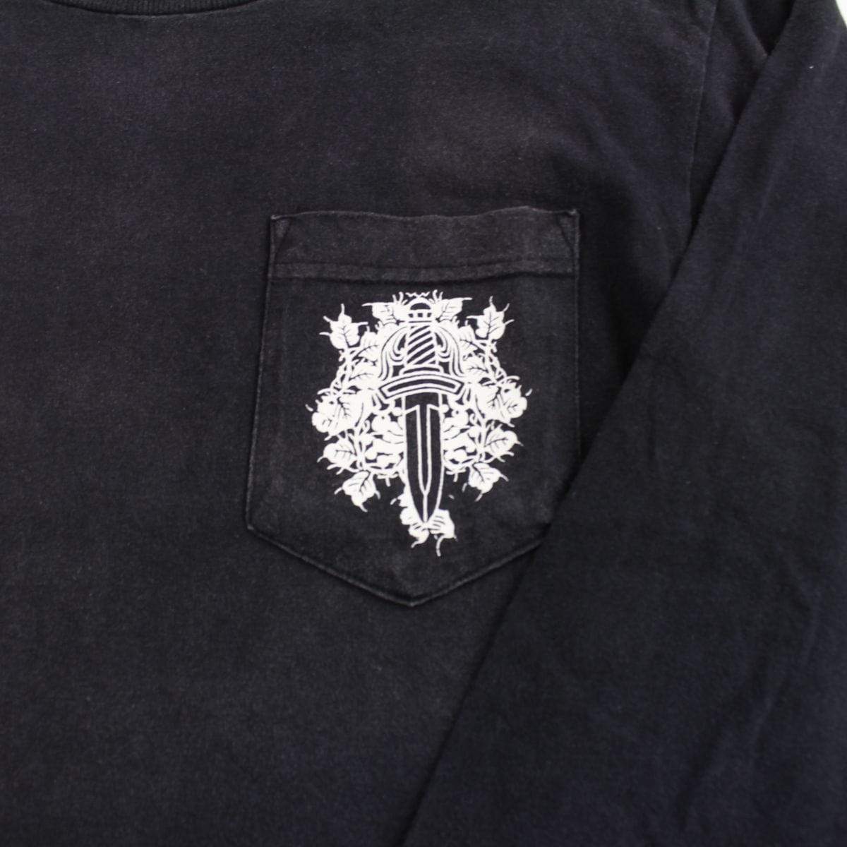 chrome hearts dagger pocket ls black - SaruGeneral