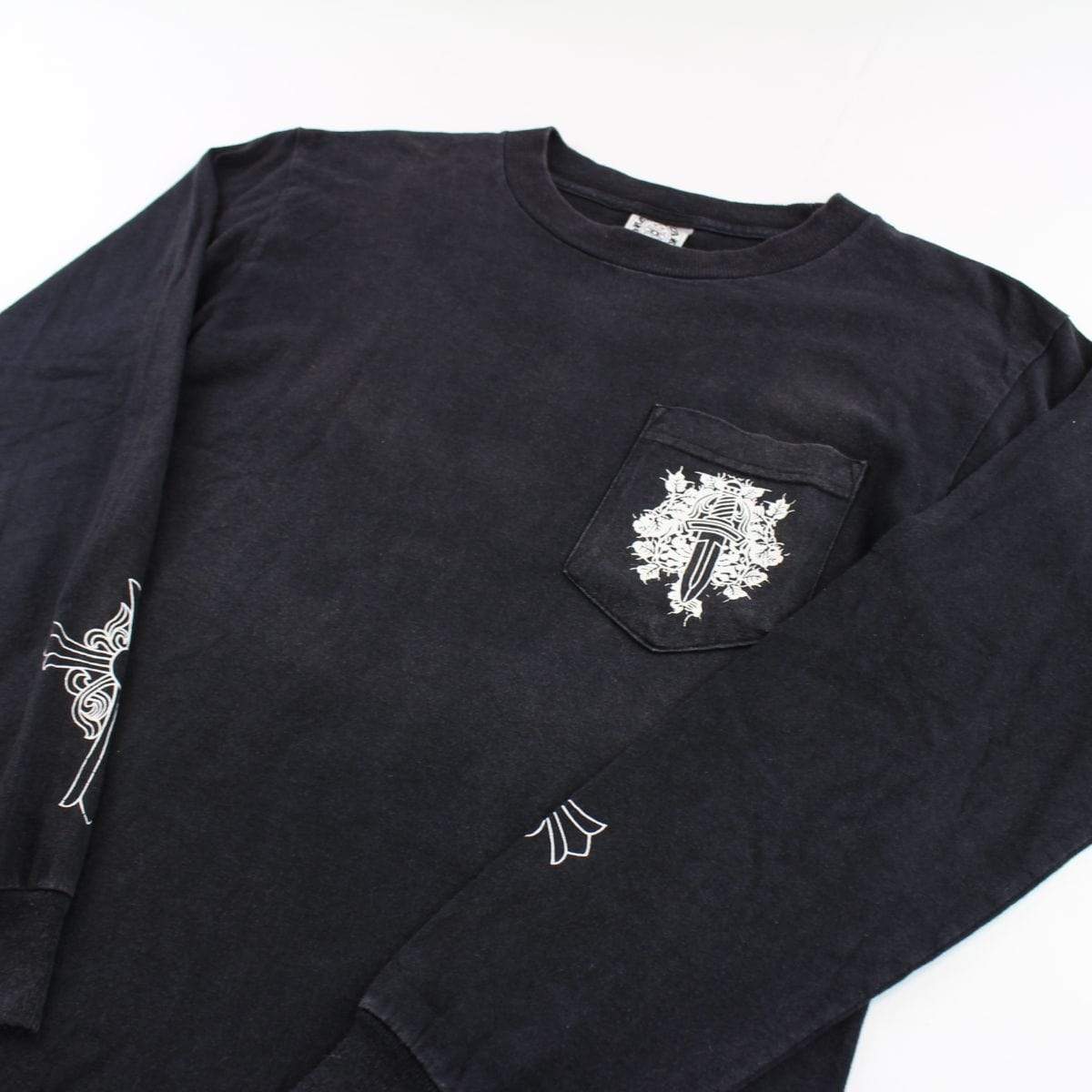 chrome hearts dagger pocket ls black - SaruGeneral
