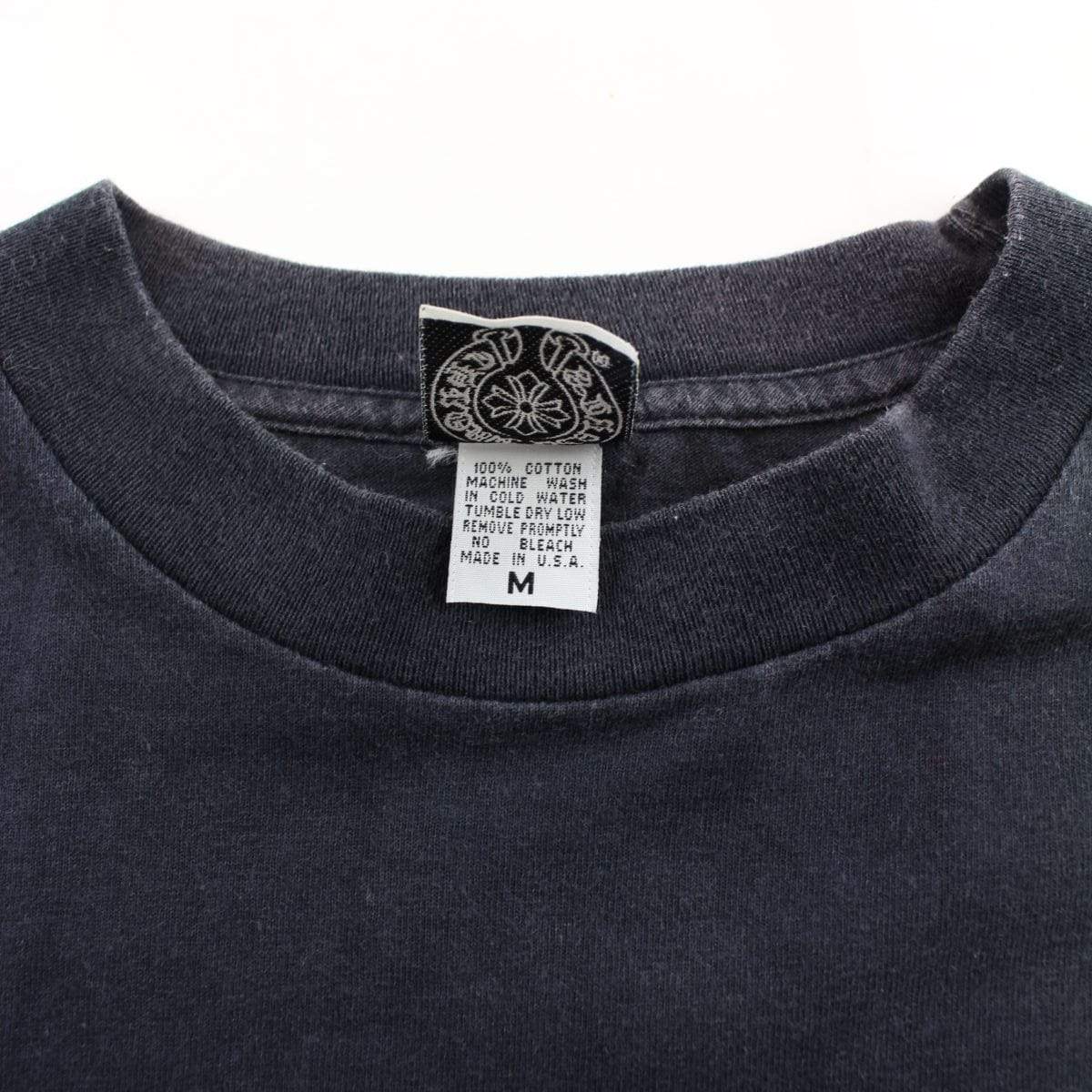 chrome hearts stitched red pocket logo ls black - SaruGeneral