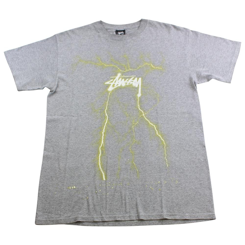 Stussy Lightening Tee Grey - SARUUK
