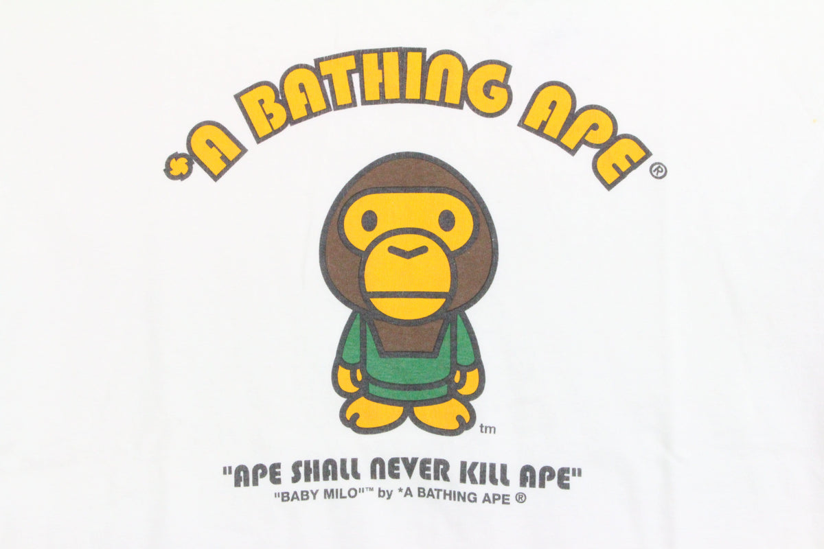 Bape Baby Milo Generals Tee White - SaruGeneral