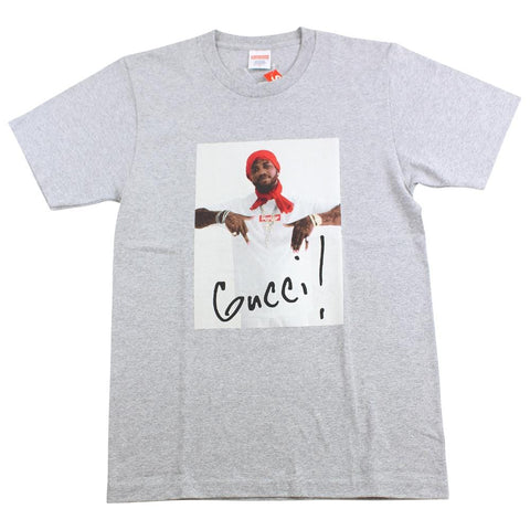 T-shirt photo Supreme Gucci Mane gris