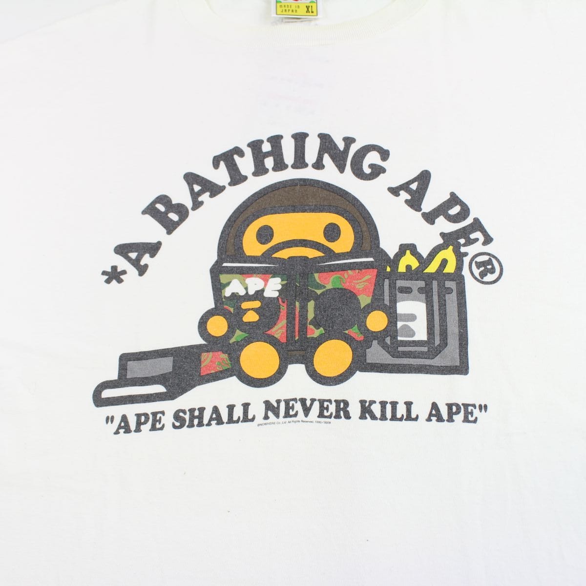 Bape Baby Milo Magazine Tee White - SARUUK