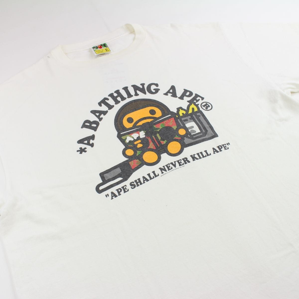 Bape Baby Milo Magazine Tee White - SARUUK
