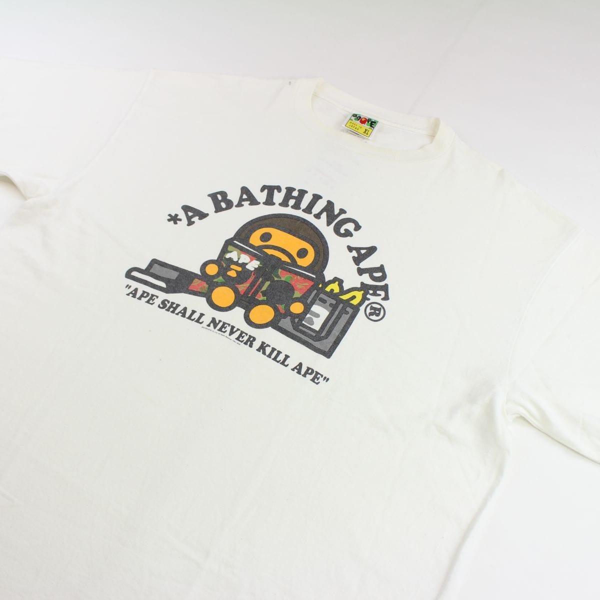 Bape Baby Milo Magazine Tee White - SARUUK