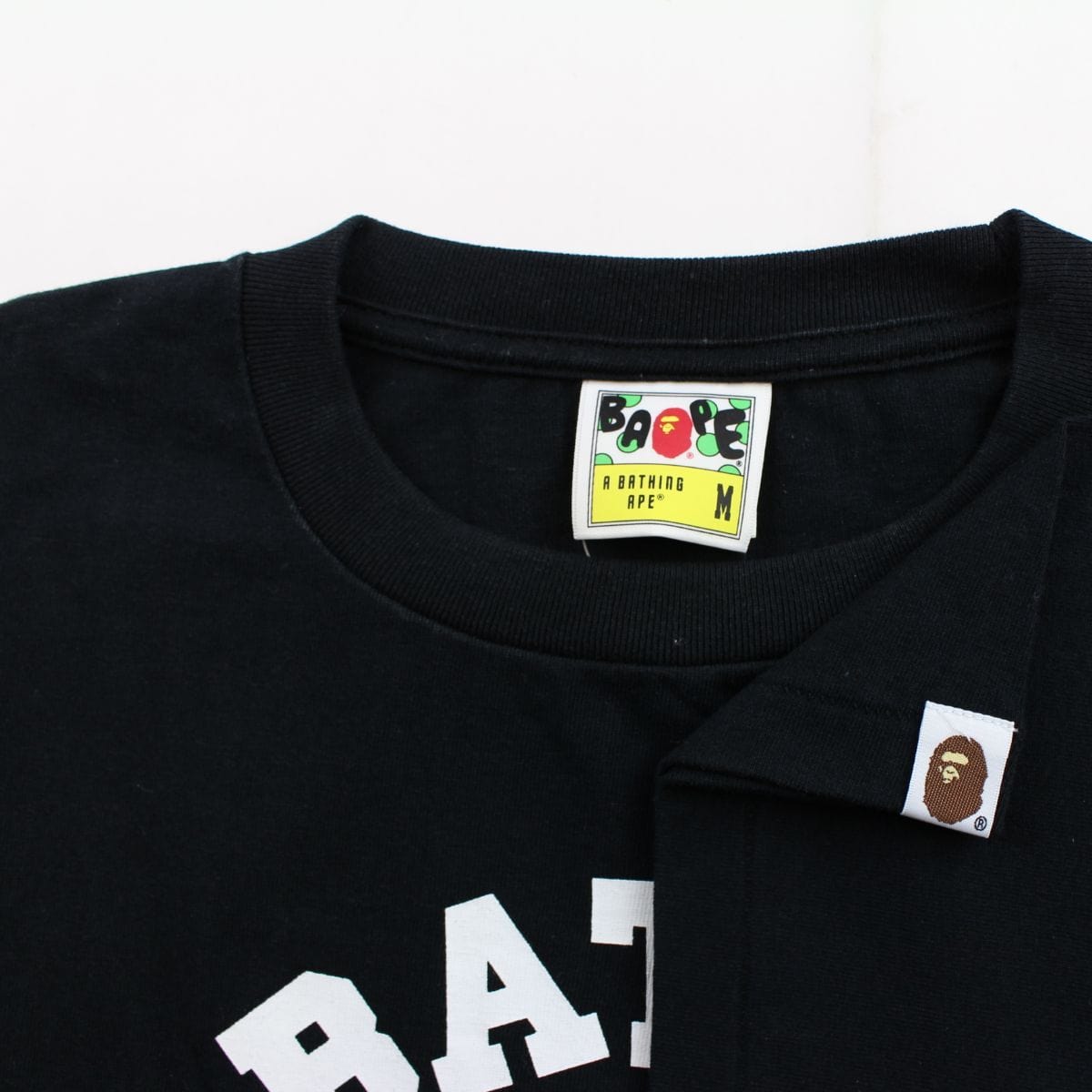 Bape Candy Camo College Logo Tee Black - SARUUK