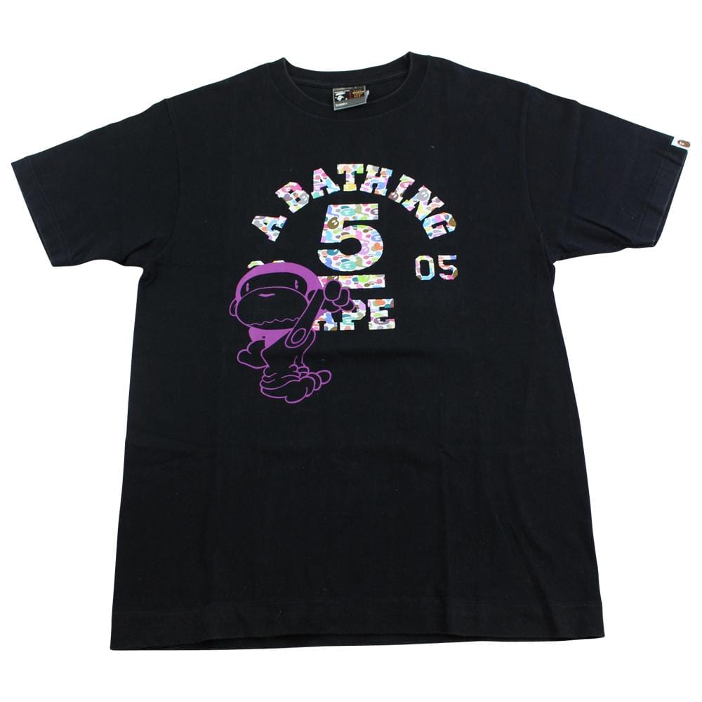 Bape Baby Milo 2005 Multi Camo Tee Black - SARUUK