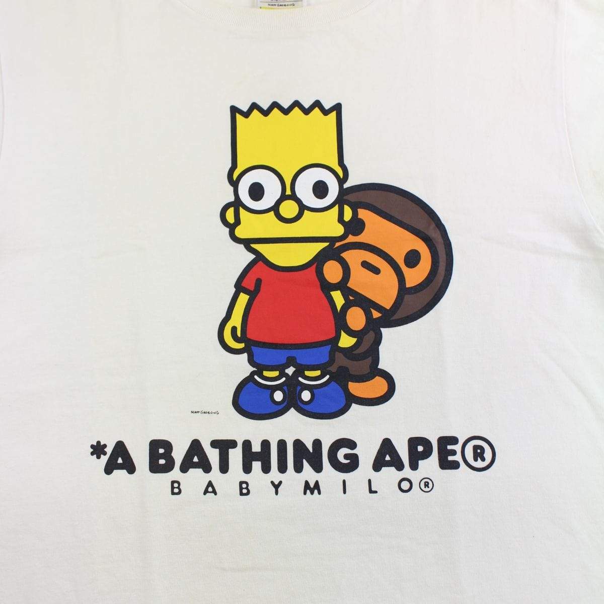 bape x simpsons bart tee white - SaruGeneral