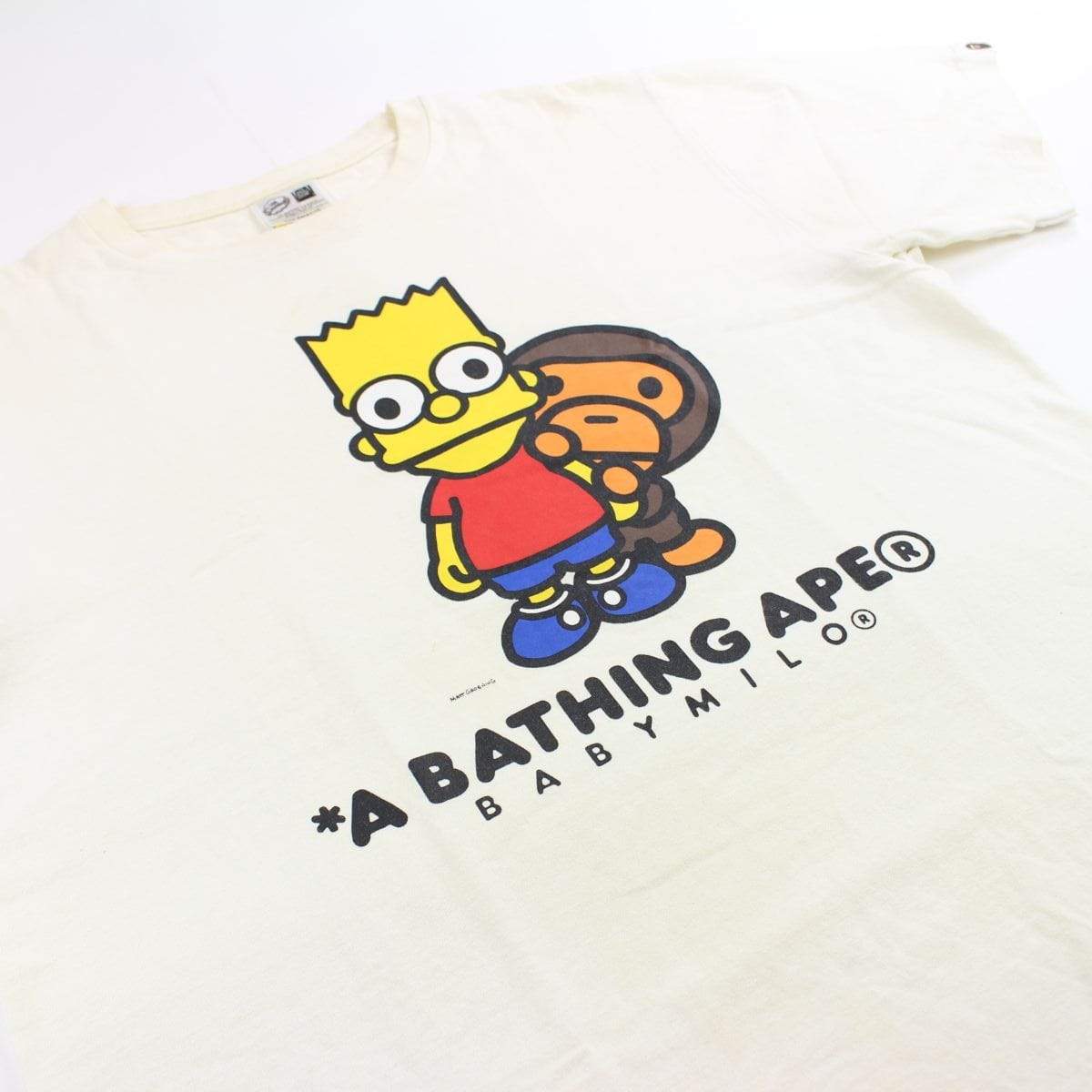 bape x simpsons bart tee white - SaruGeneral