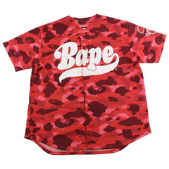 bape red camo mesh jersey