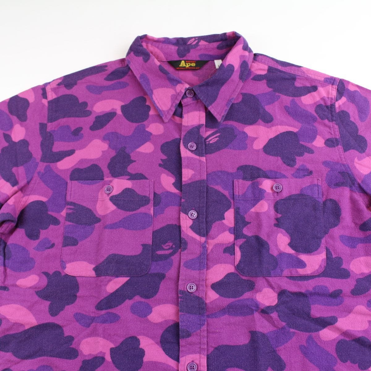 Bape Purple Camo SS Shirt - SARUUK