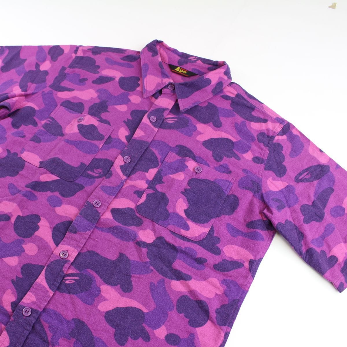 Bape Purple Camo SS Shirt - SARUUK