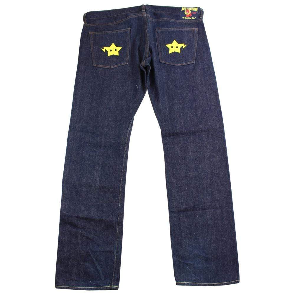 bape yellow bapestas jeans - SaruGeneral