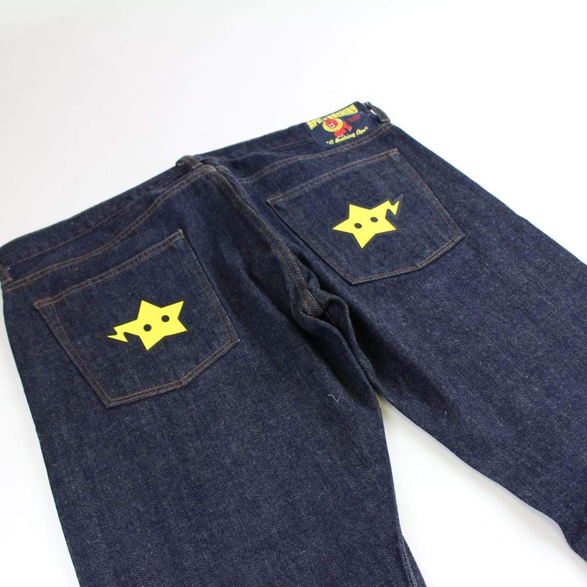 bape yellow bapestas jeans - SaruGeneral