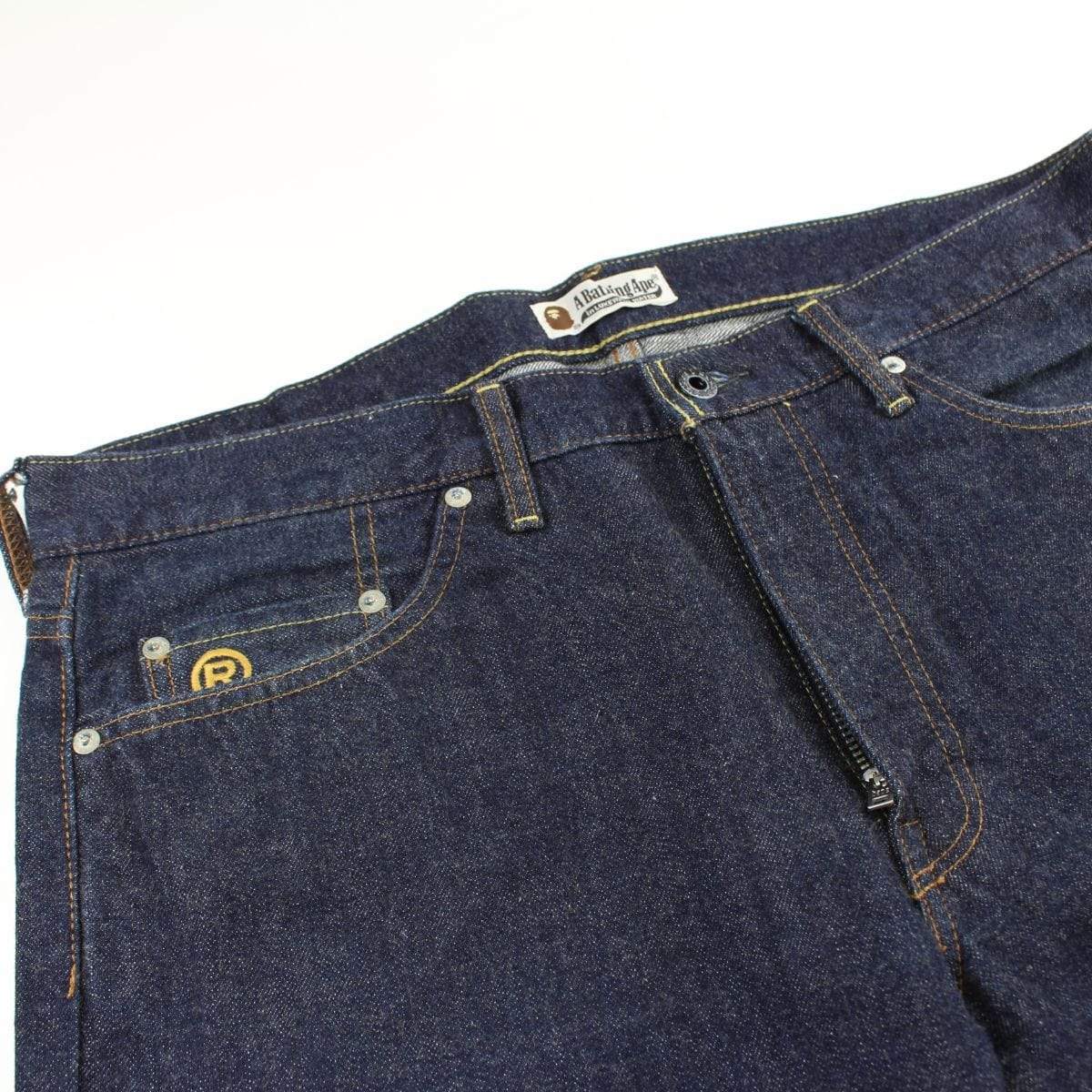 bape yellow bapestas jeans - SaruGeneral