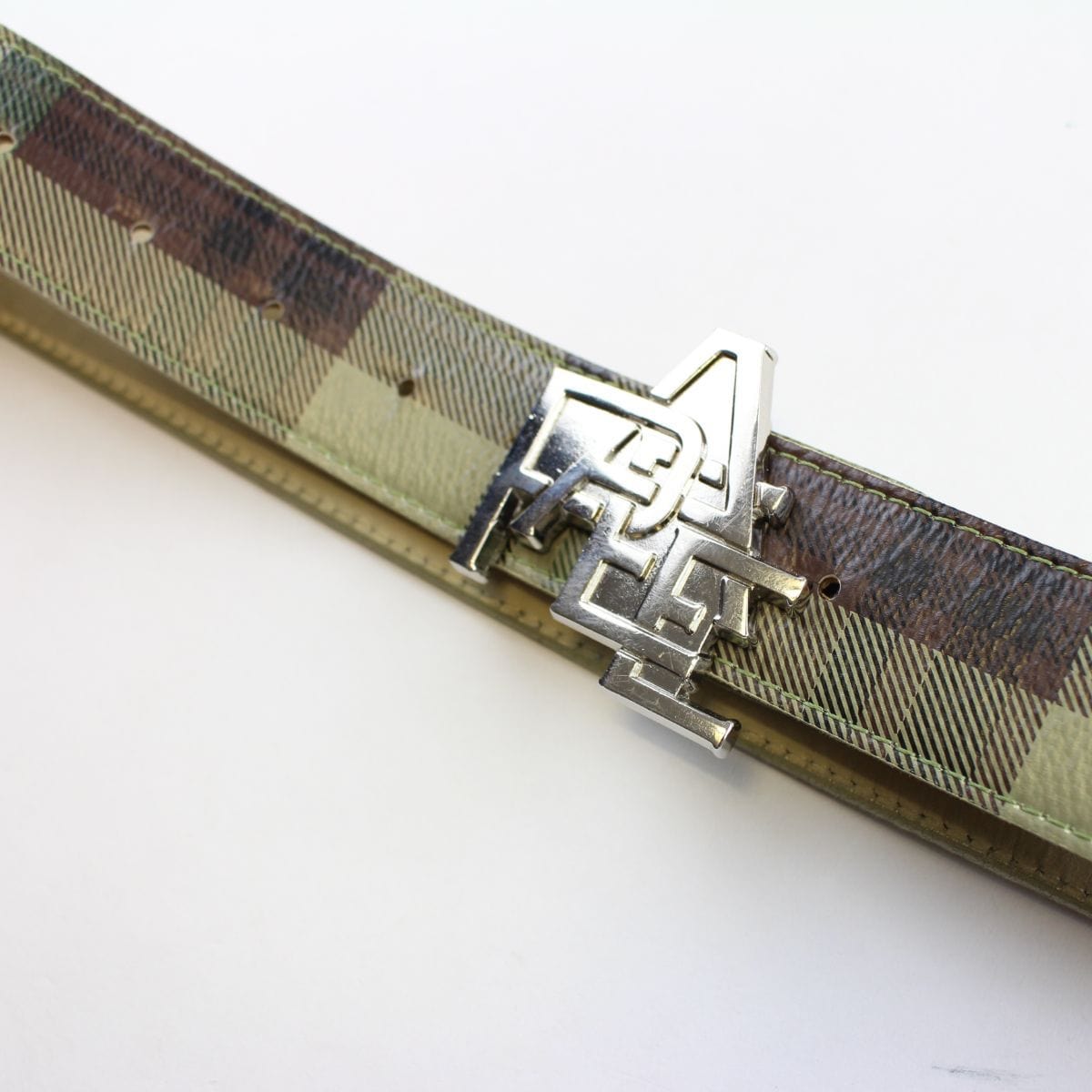 Bape Green Tartan Belt - SARUUK