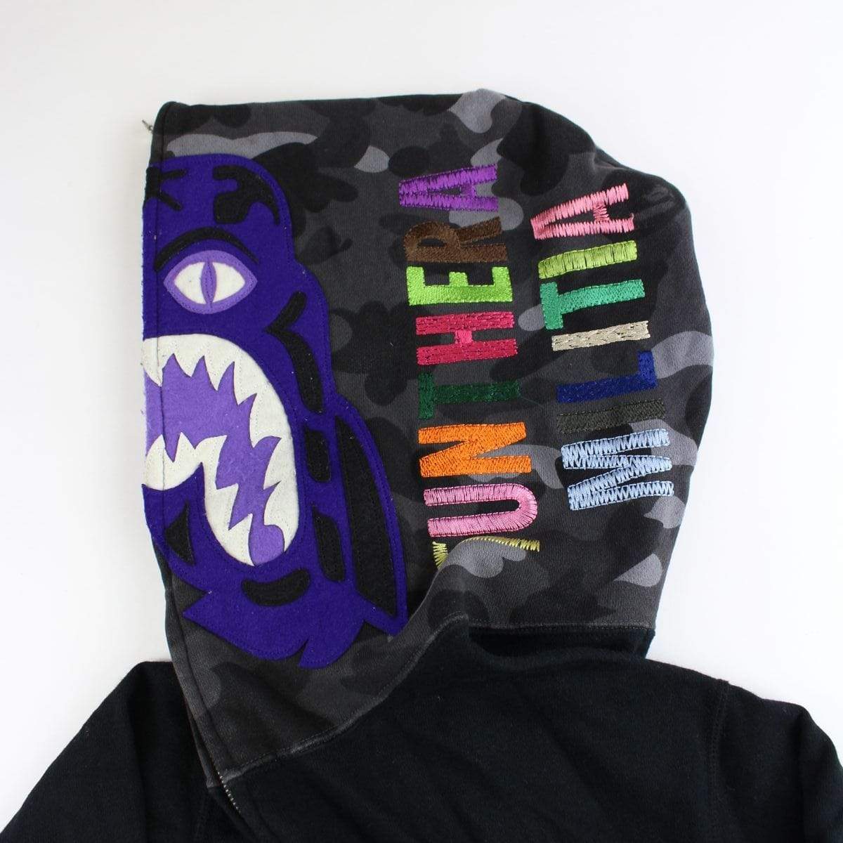 bape purple black tiger full zip - SaruGeneral