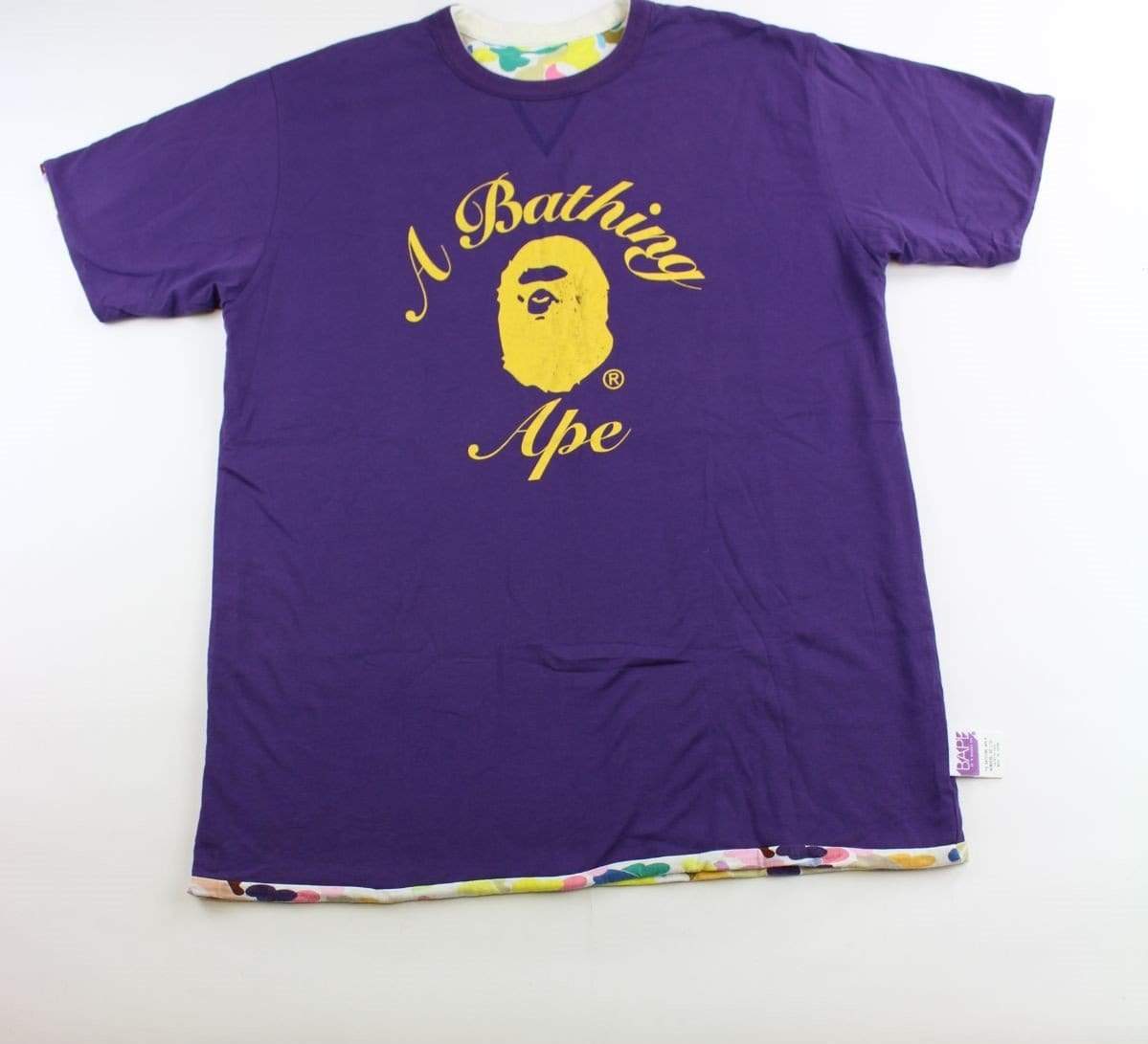 bape white multi camo reversible tee - SaruGeneral