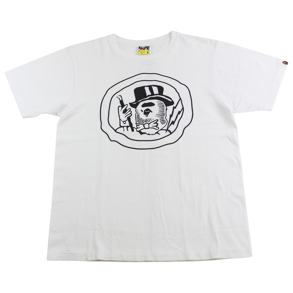 Bape Magician Logo Tee White - SARUUK