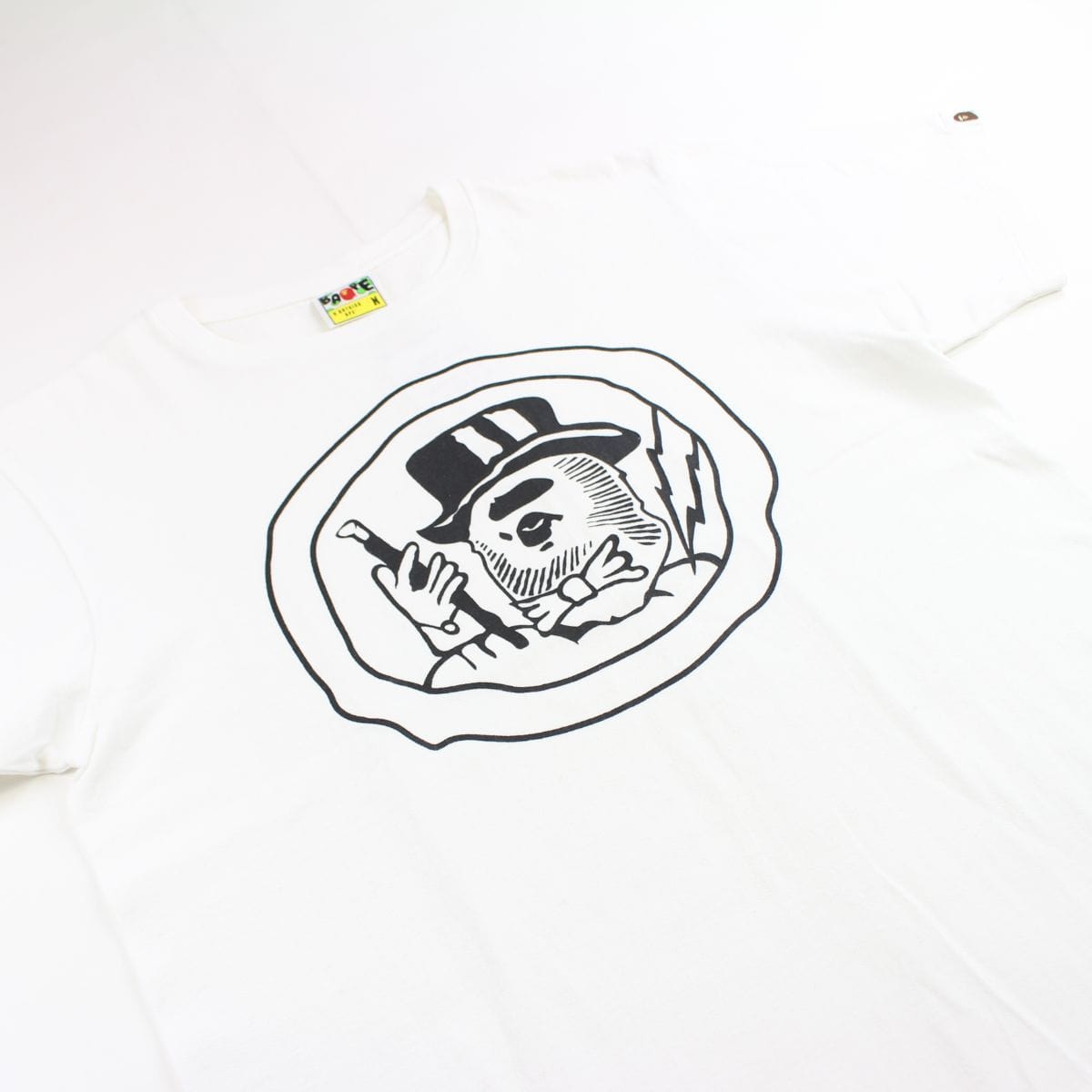 Bape Magician Logo Tee White - SARUUK