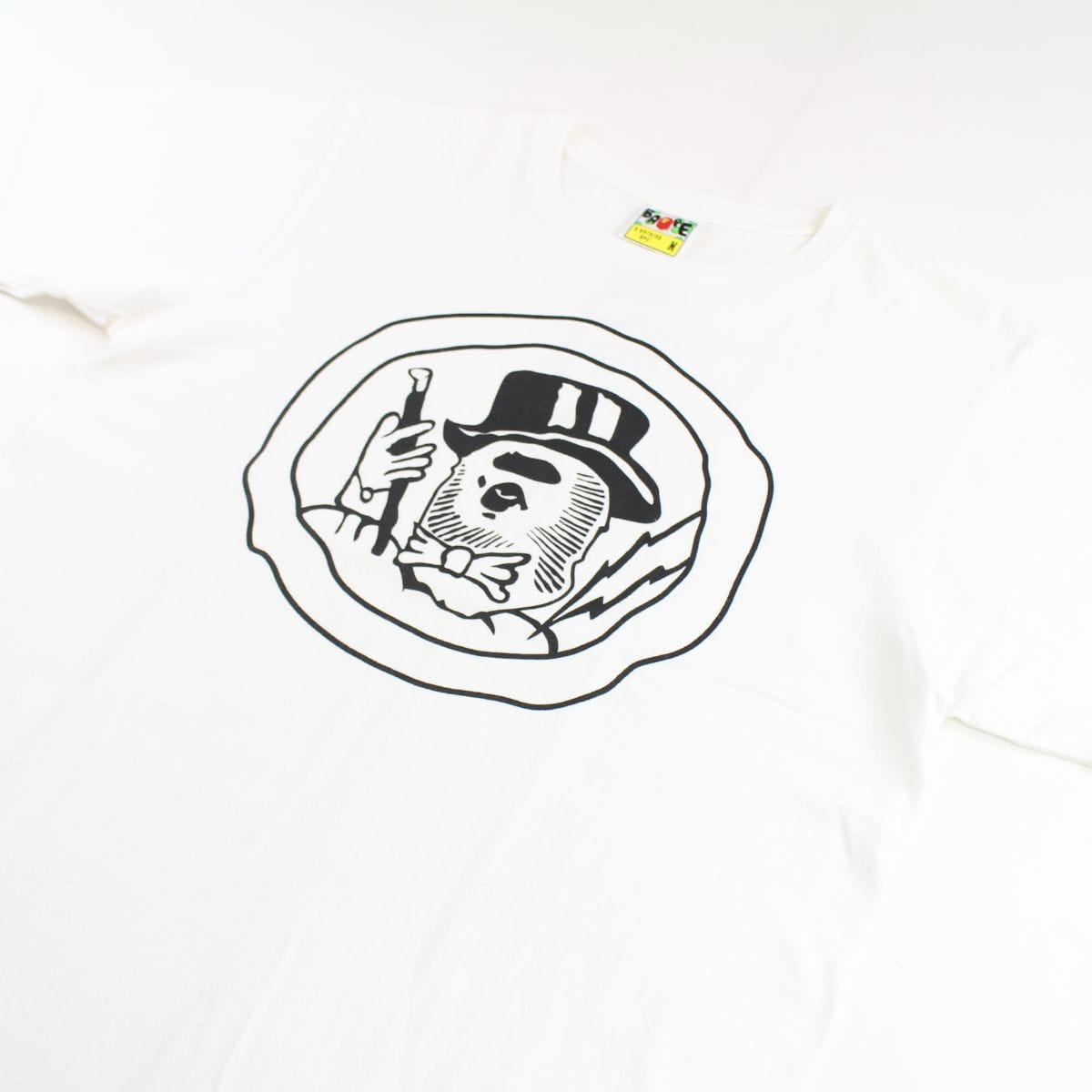 Bape Magician Logo Tee White - SARUUK