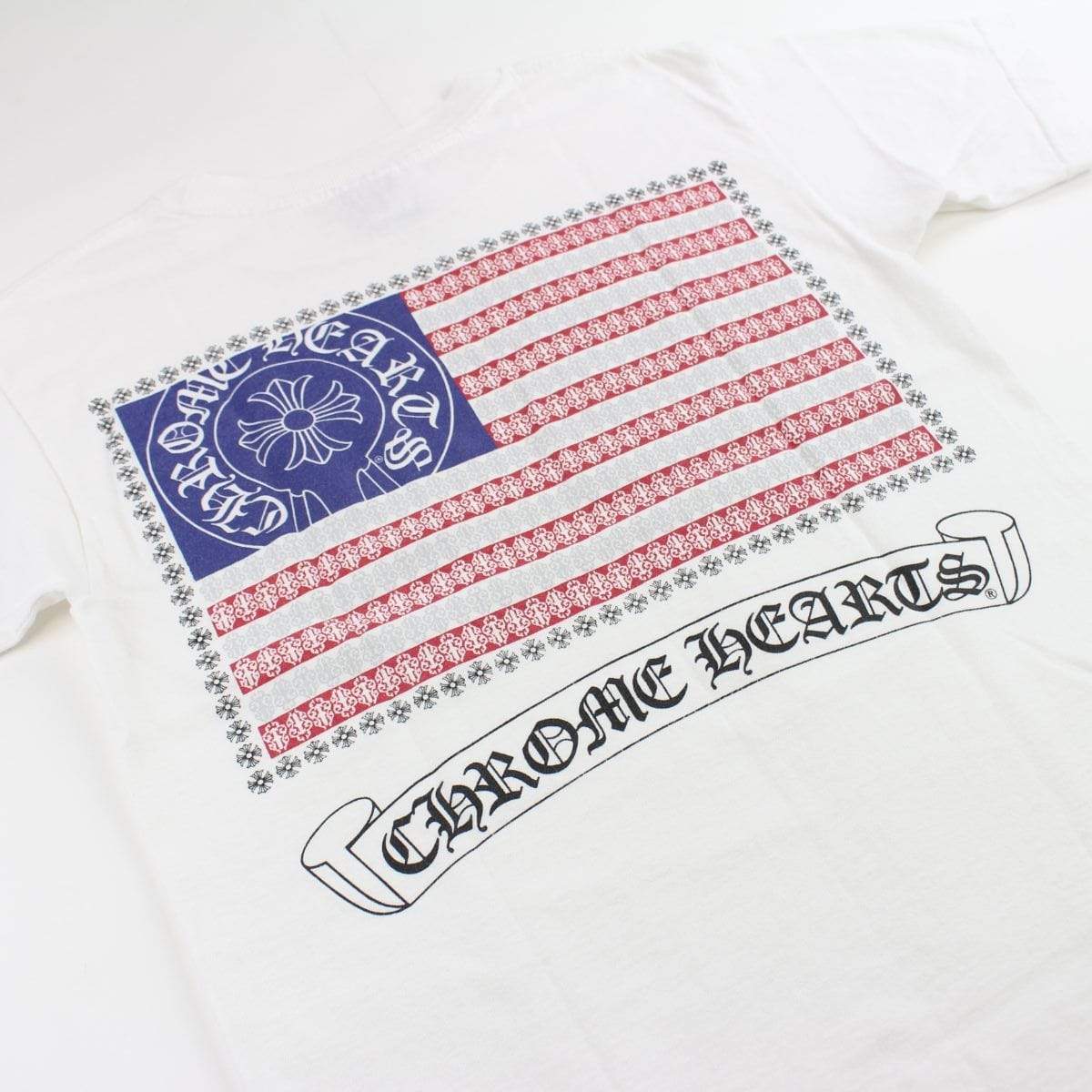 chrome hearts usa logo tee white - SaruGeneral