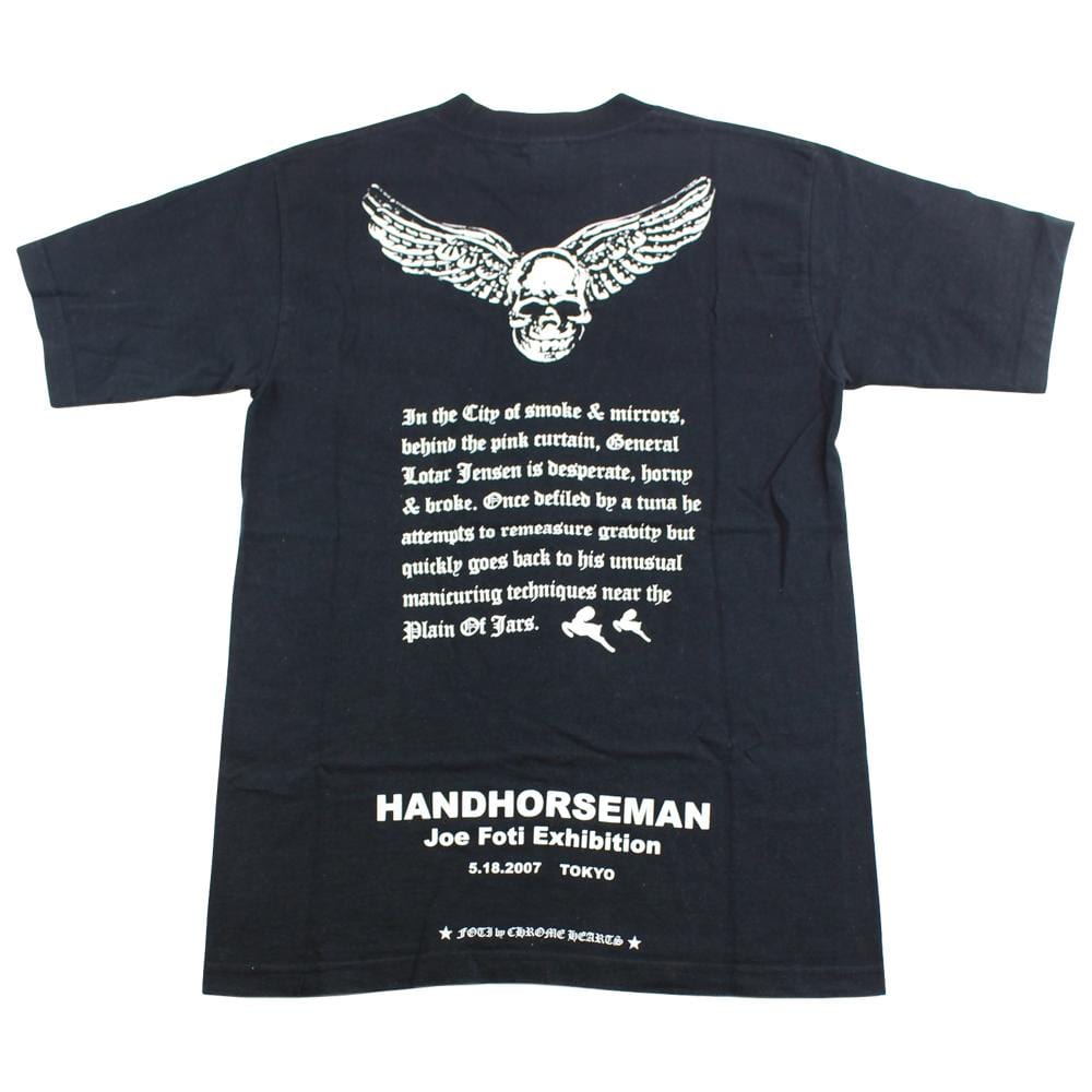 chrome hearts x foti skull wings pocket tee black - SaruGeneral
