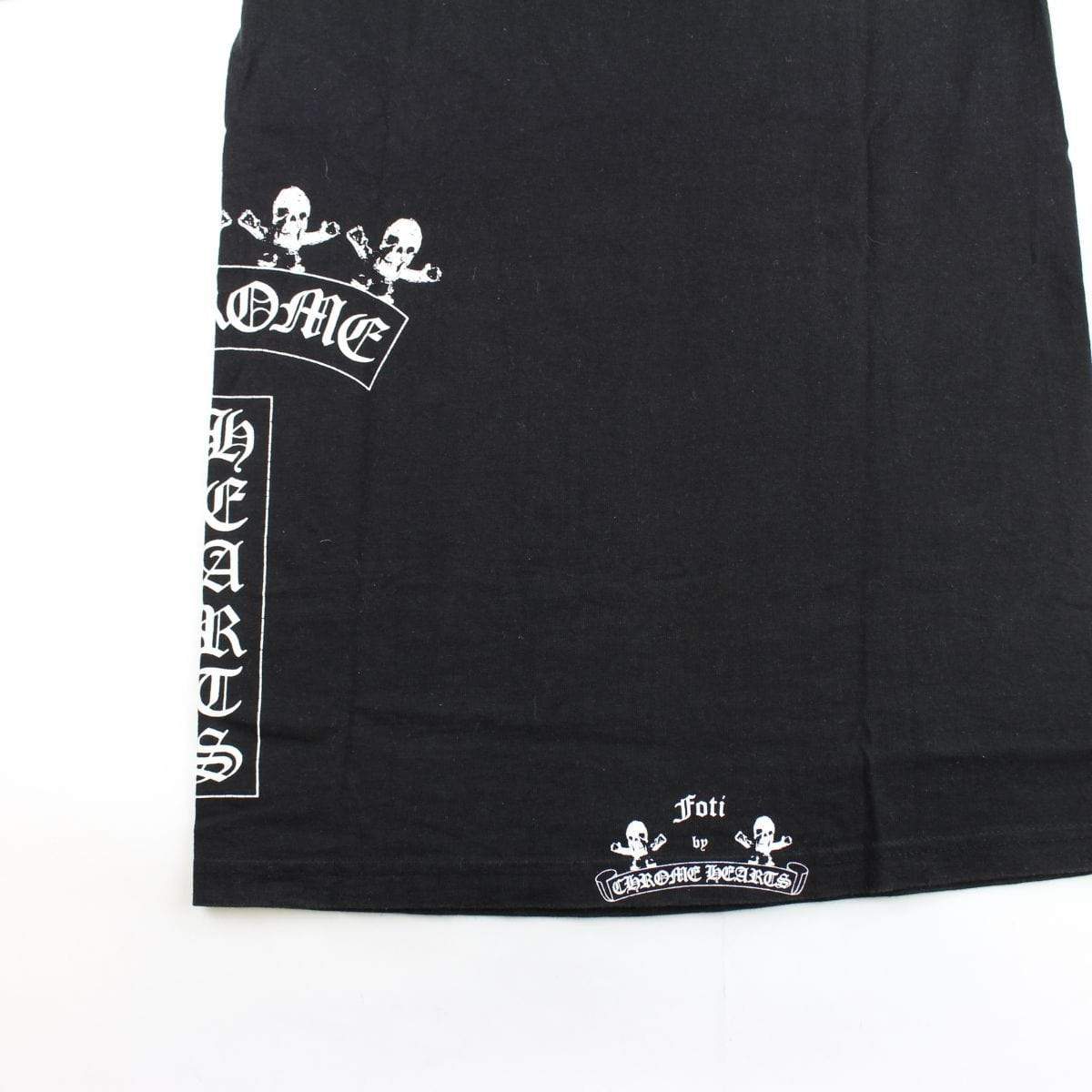 chrome hearts x foti side logo tee black - SaruGeneral