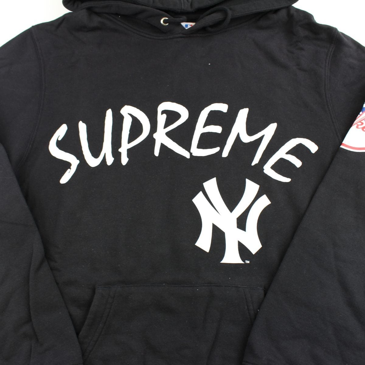supreme x new york yankees hoodie navy 2015 - SaruGeneral