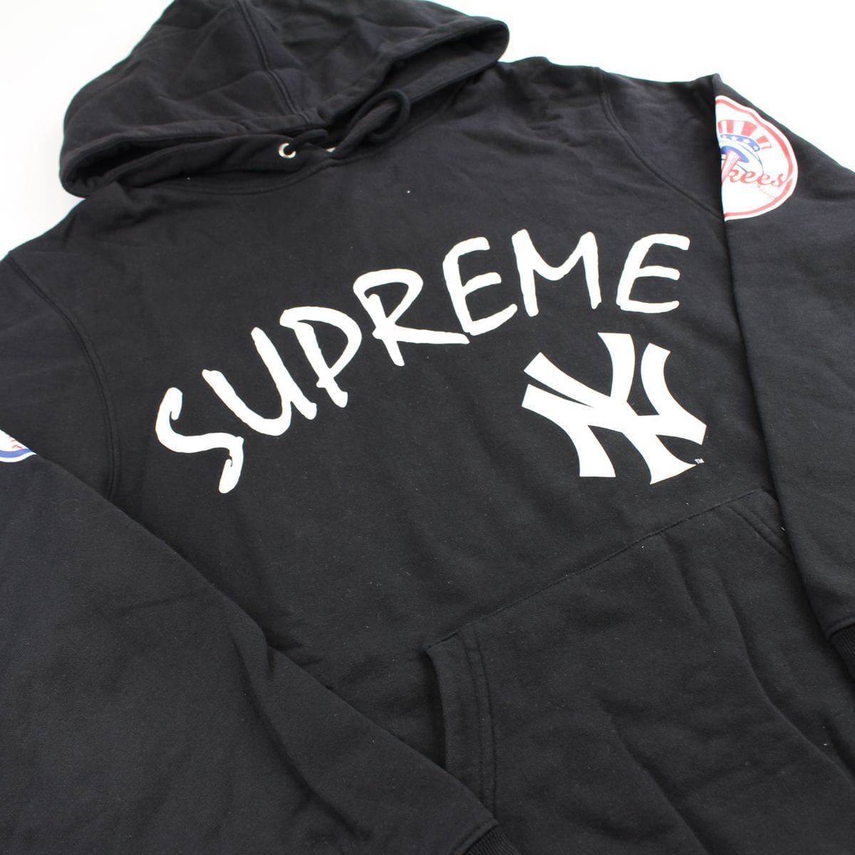 supreme x new york yankees hoodie navy 2015 - SaruGeneral