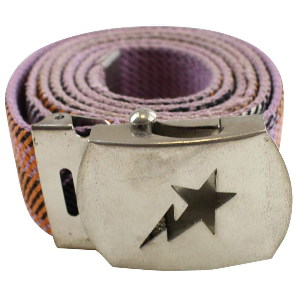 bape orange plaid bapesta belt - SaruGeneral