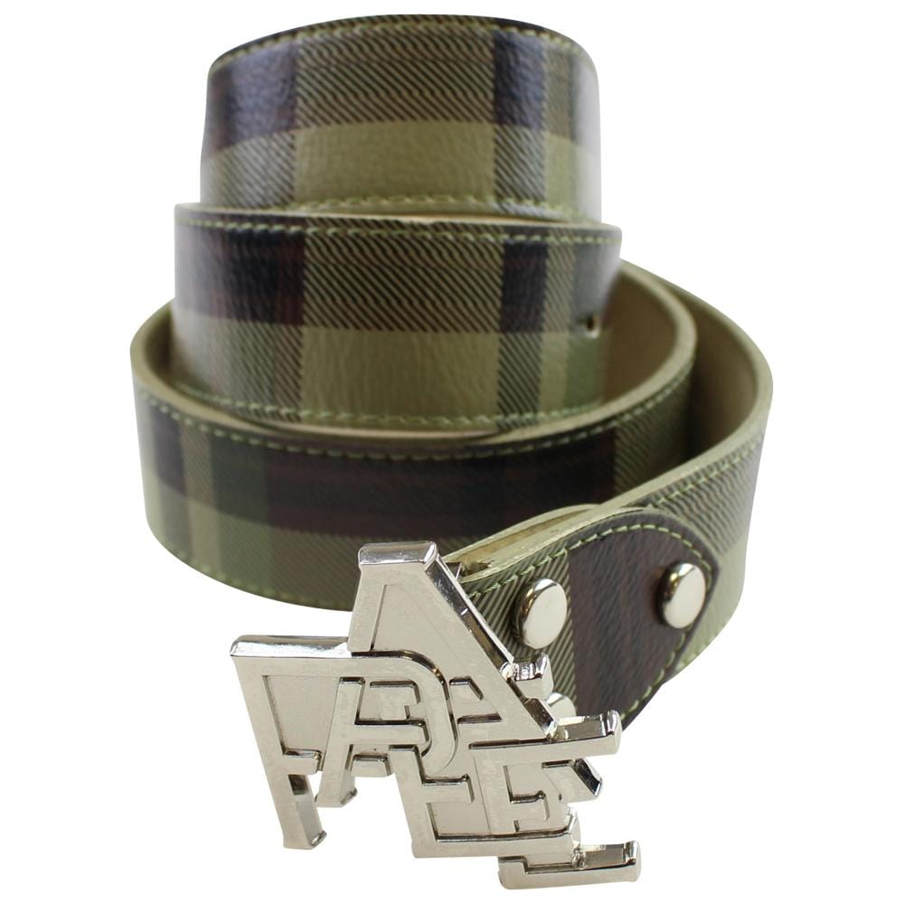 Bape Green Tartan Belt - SARUUK