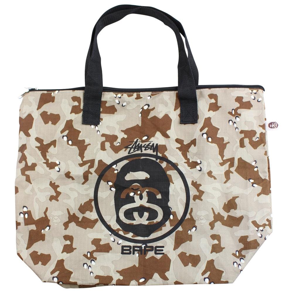 Bape x Stussy Desert Camo Tote Bag - SARUUK