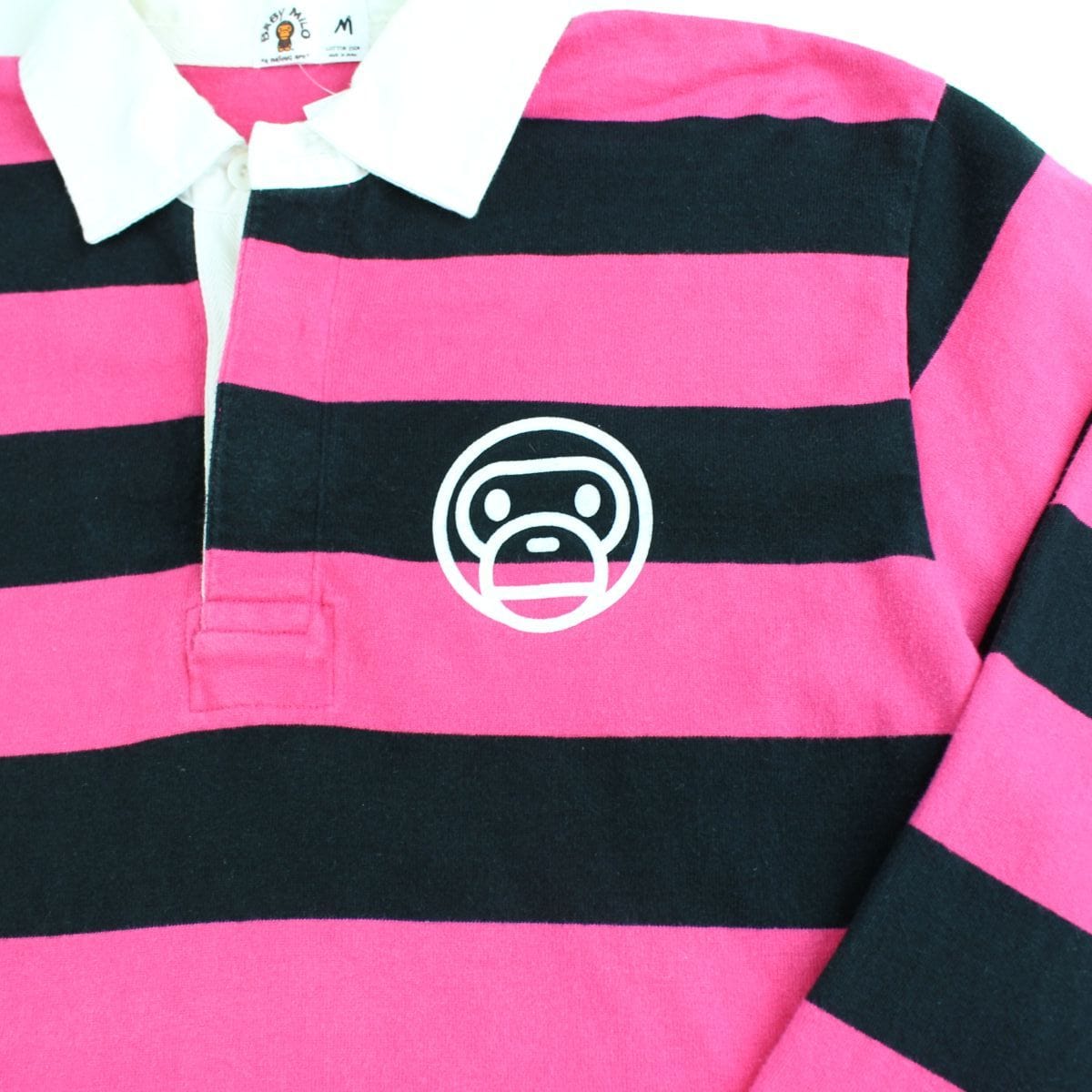 Bape Baby Milo Pink & Black Rugby LS - SARUUK