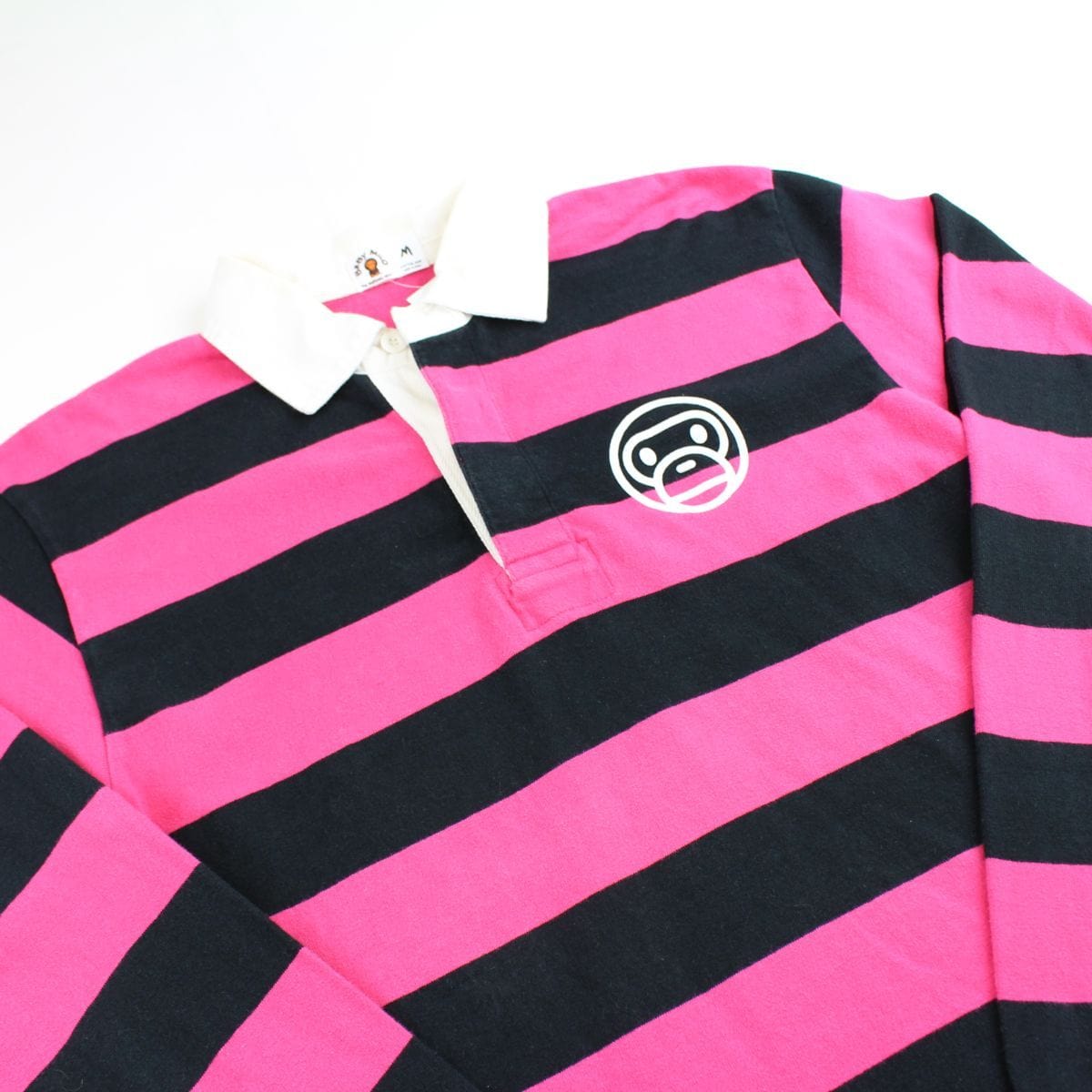 Bape Baby Milo Pink & Black Rugby LS - SARUUK