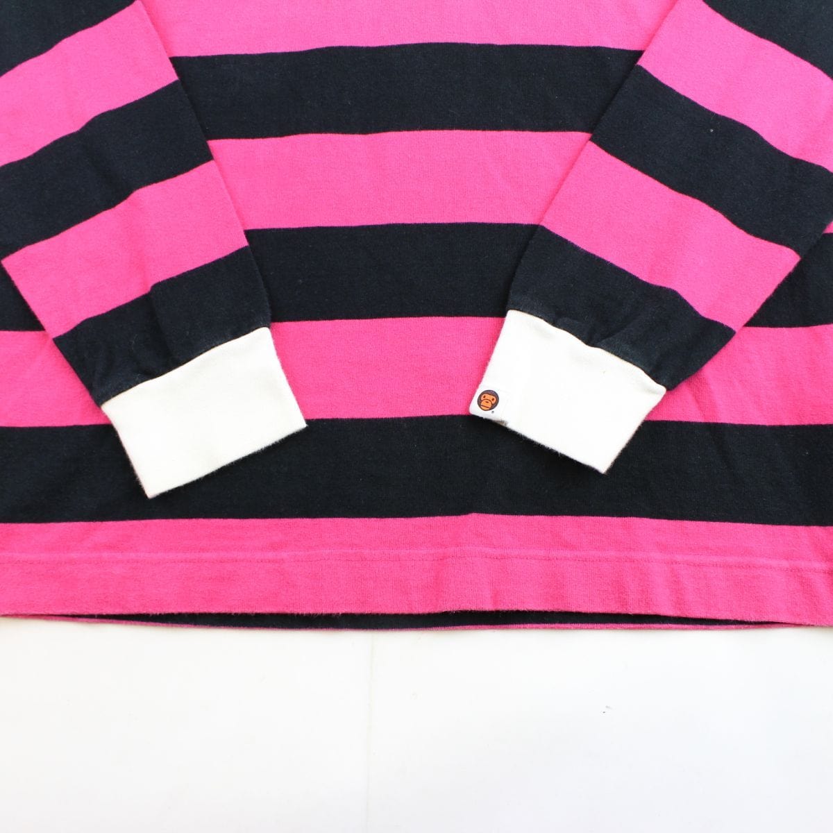Bape Baby Milo Pink & Black Rugby LS - SARUUK