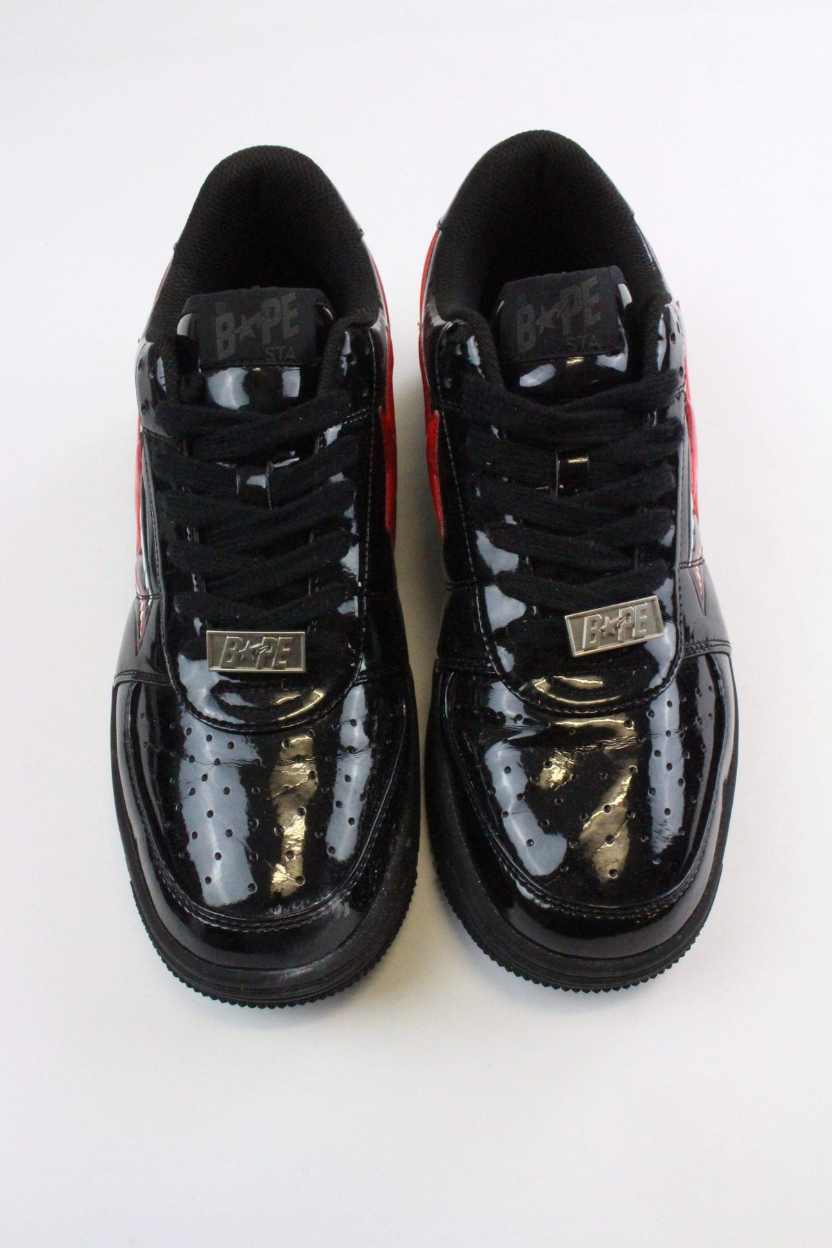 Bapesta Patent Black Shark Face - SaruGeneral