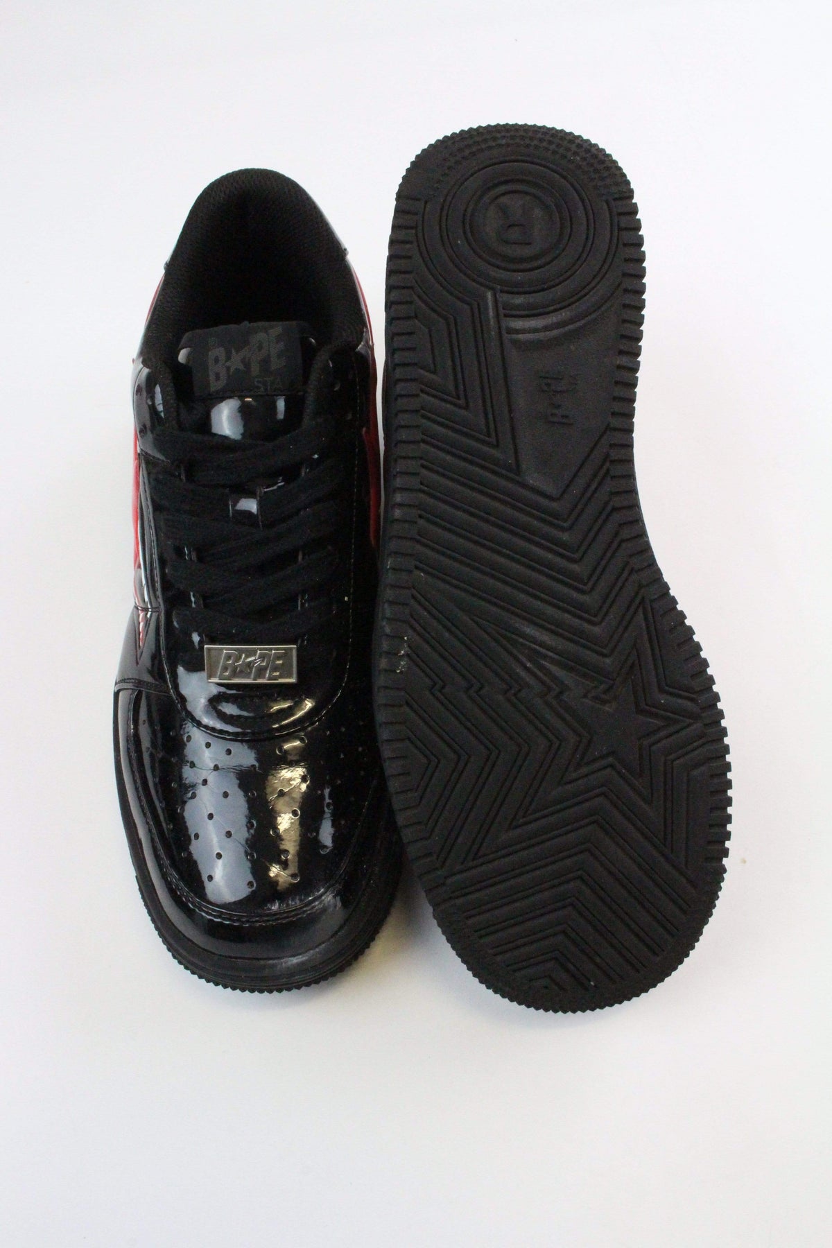 Bapesta Patent Black Shark Face - SaruGeneral