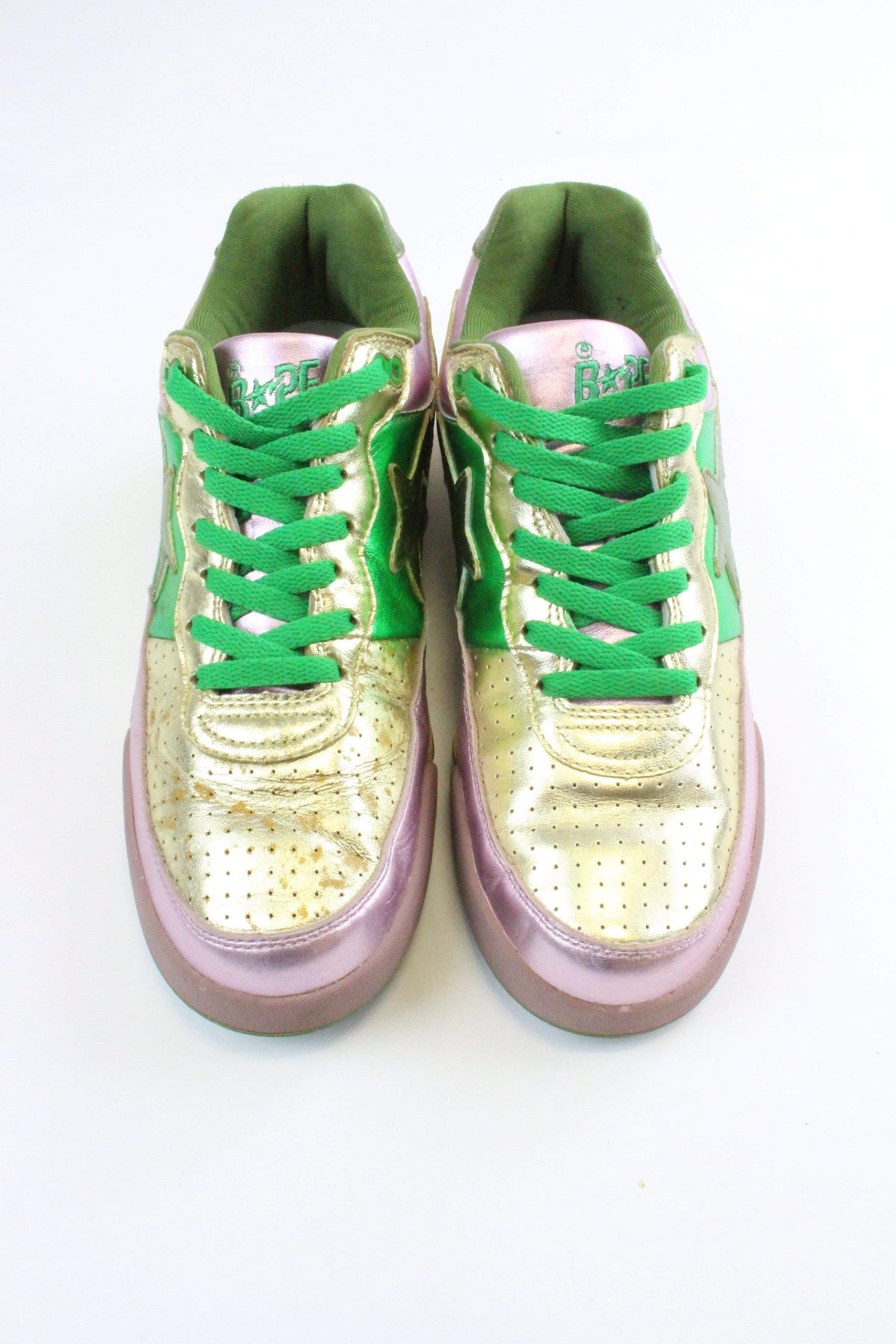 Bape x Pharell Green & Pink Roadsta - SaruGeneral