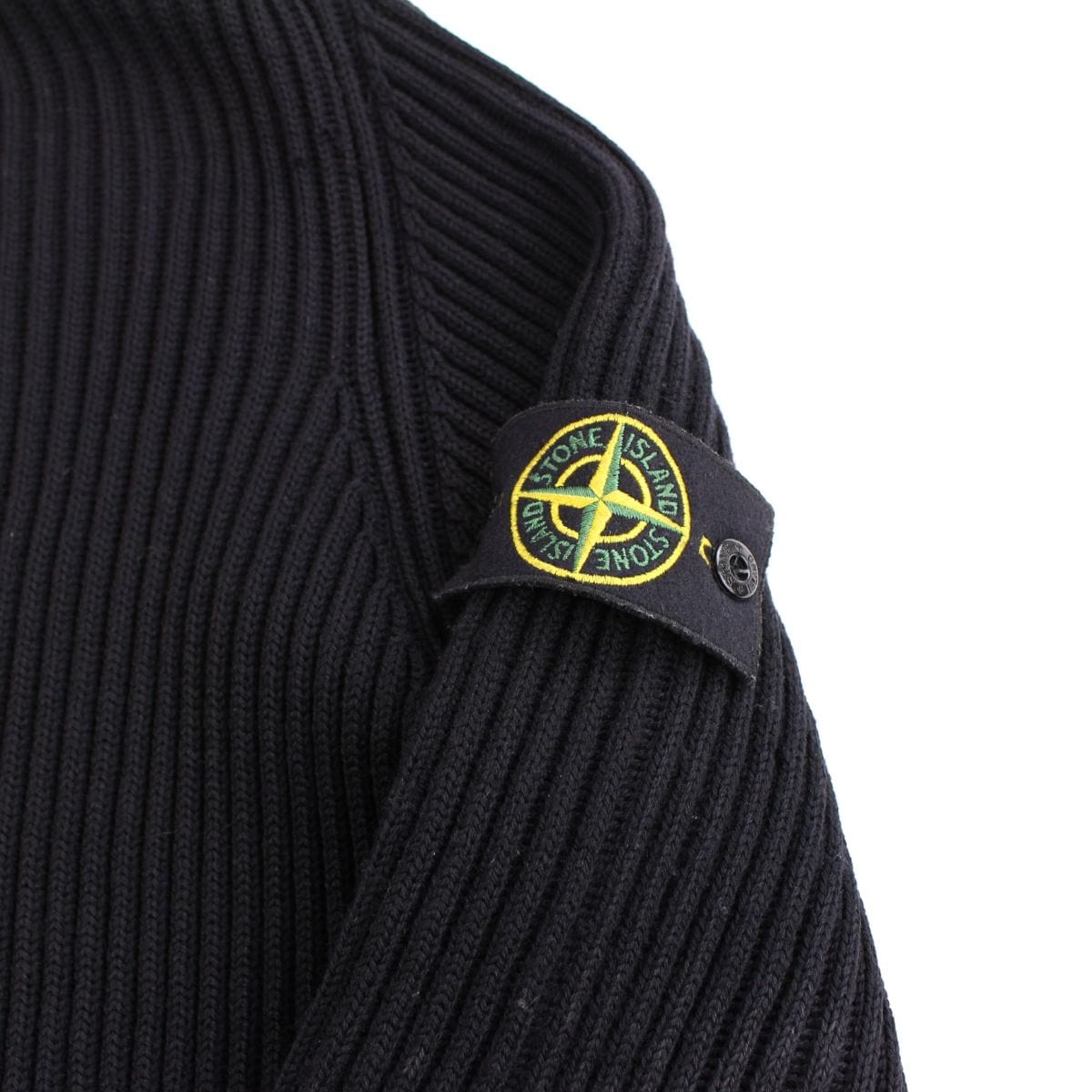 stone island heavy knit hooded cardigan navy 2014 - SaruGeneral
