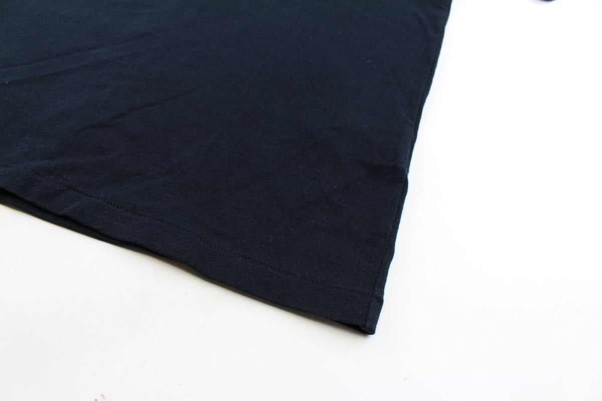 Bape orange Pirate Store College Logo Tee Black - SARUUK