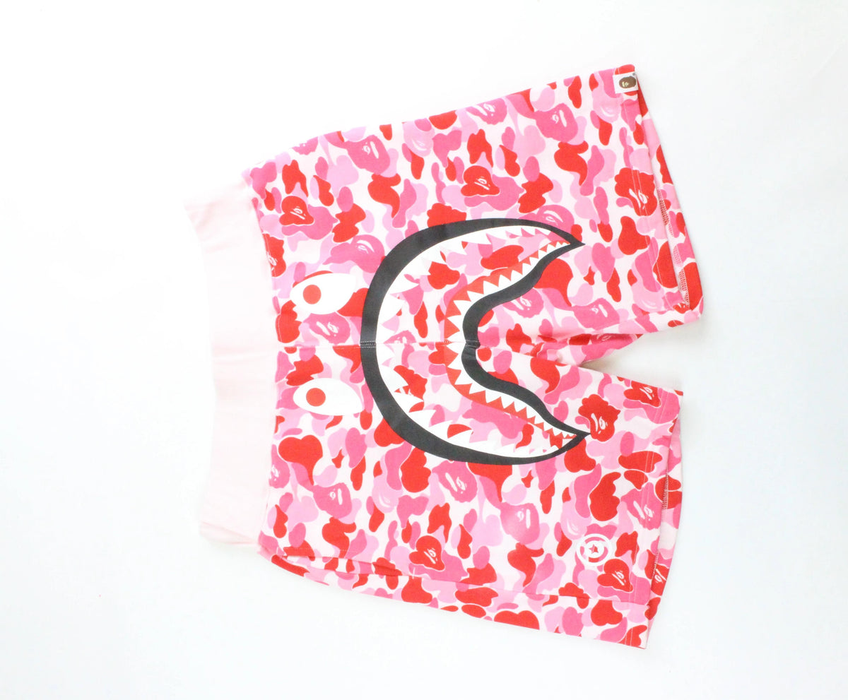 Bape Pink Camo Shark Shorts - SaruGeneral