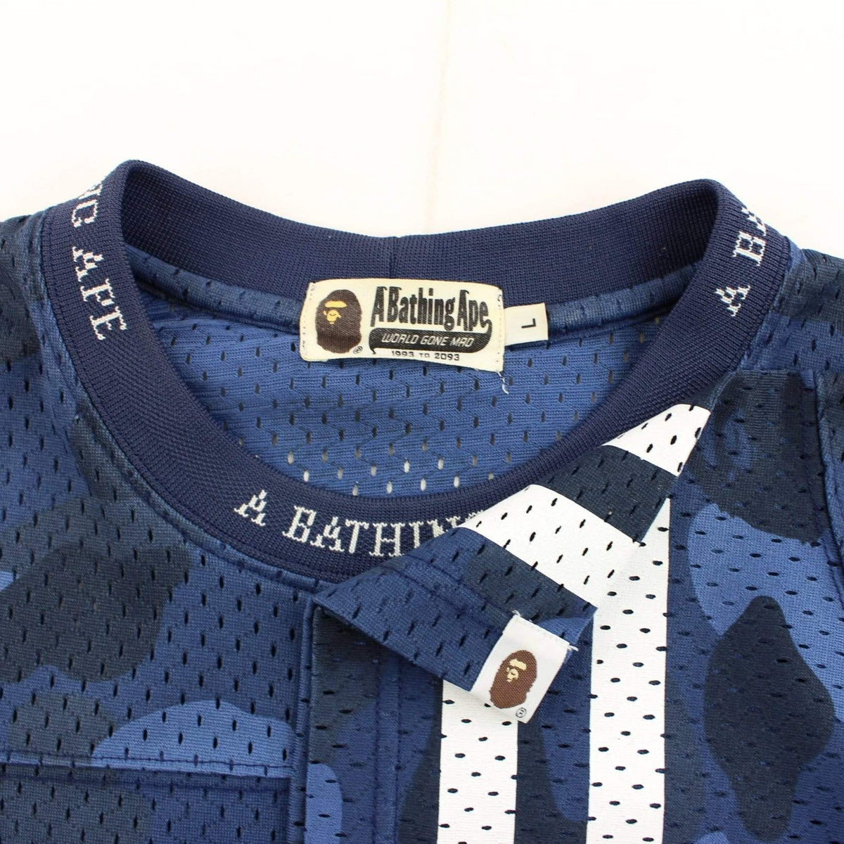Bape Blue Camo Mesh Jersey - SARUUK