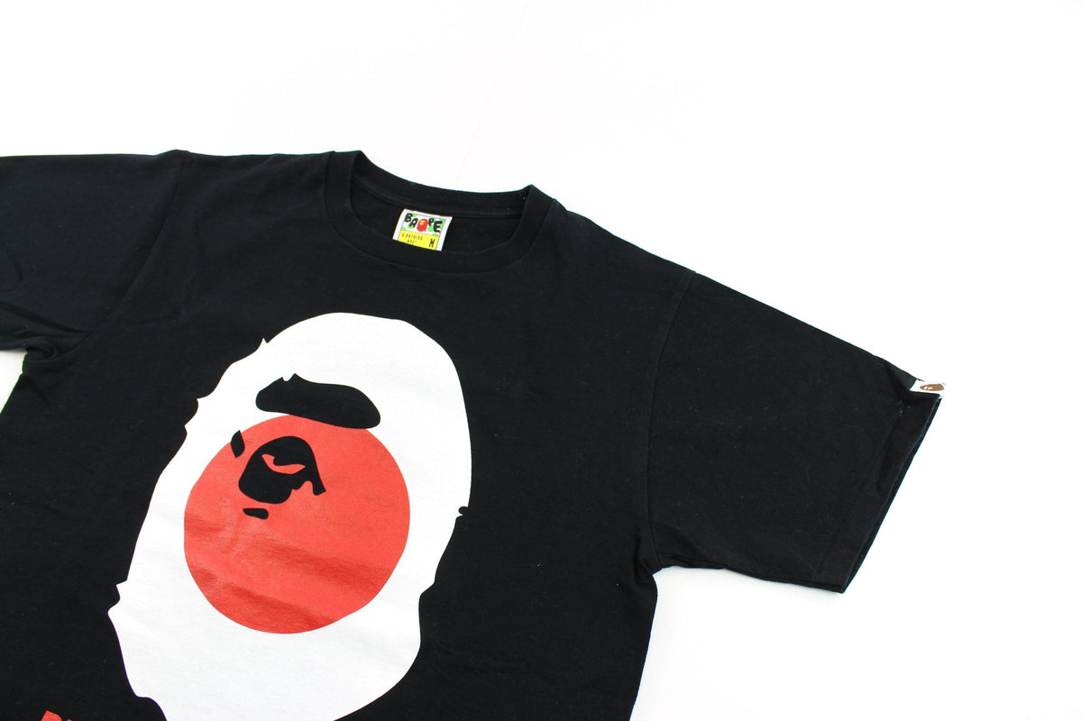 Bape Big ape Japan Logo Tee Black - SARUUK